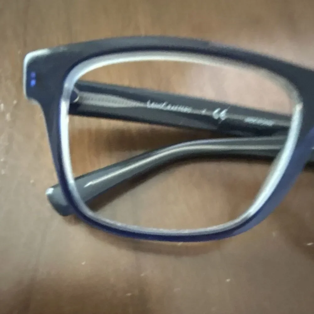 LensCrafters EC2002 Blue Rectangular Full Rim Plastic Eyeglass Frames 54-18-140